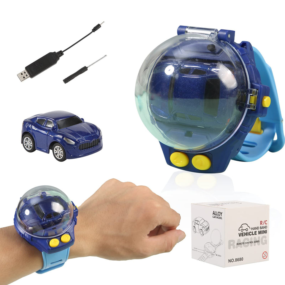 Children Cartoon Mini Rc Remote Control Car Watch