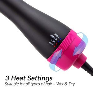 3 IN 1 HAIR BRUSH (HAIR DRYER,STRAIGHTENER & CURLER)