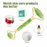 Face Jade Roller and Gua Sha Stone SET (Anti Aging)